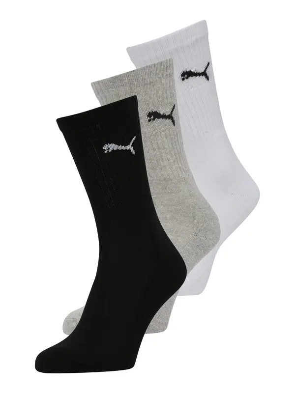 PUMA PUMA Športne nogavice  siva / črna / bela