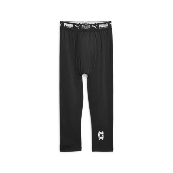 PUMA PUMA Športne spodnjice 'Hoops Team'  črna / bela