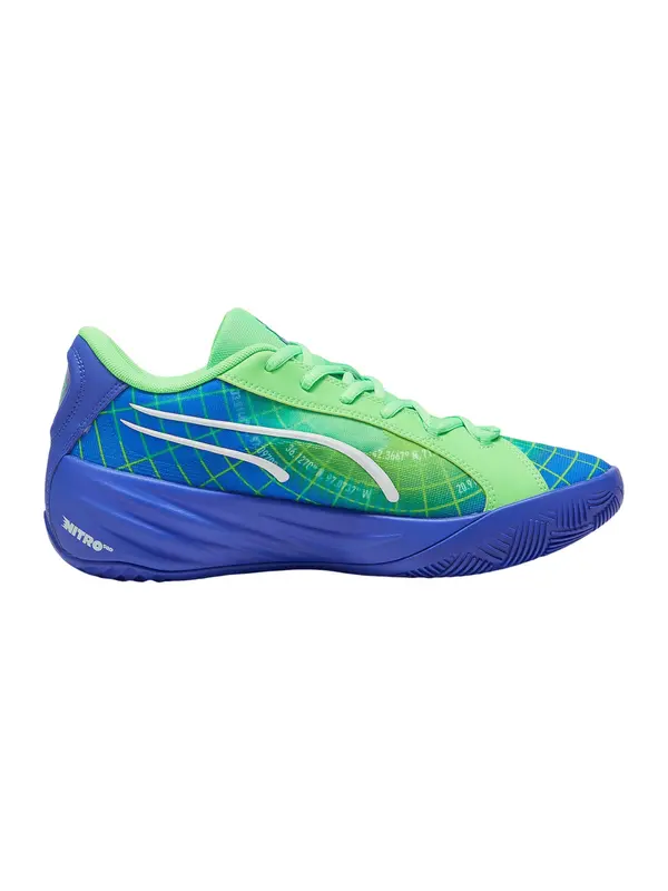 PUMA PUMA Športni čevelj 'All-Pro NITRO Marcus Smart'  modra / zelena / limeta