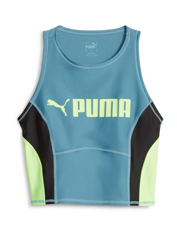 PUMA PUMA Športni top  modra / limeta / črna