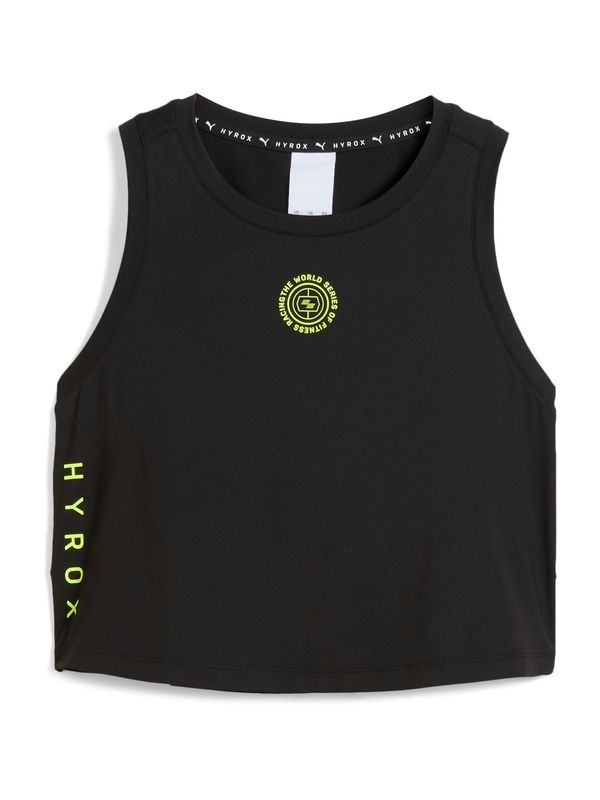 PUMA PUMA Športni top 'PUMA x HYROX Cloudspun'  svetlo zelena / črna