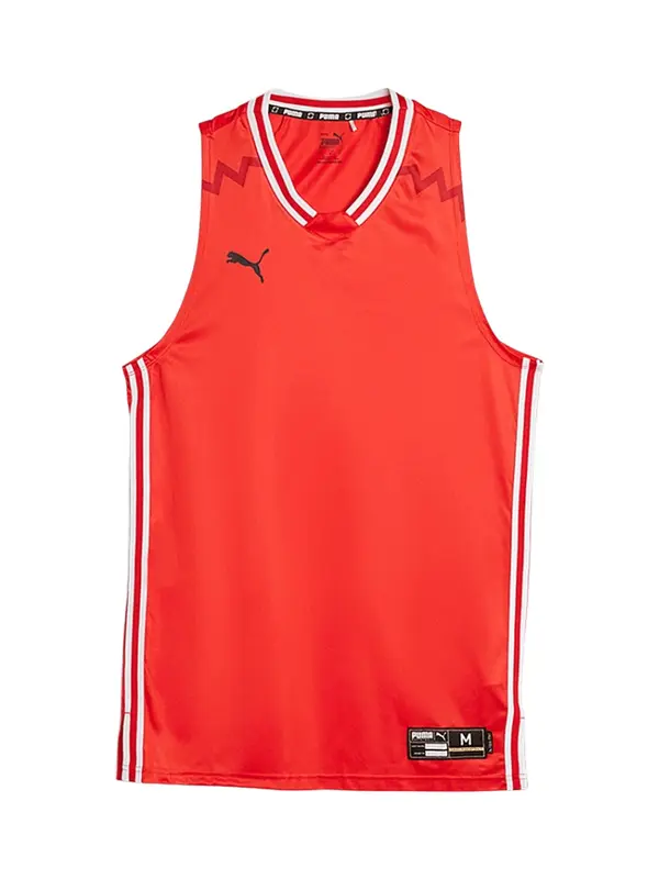 PUMA PUMA Športni top  rdeča / črna / bela