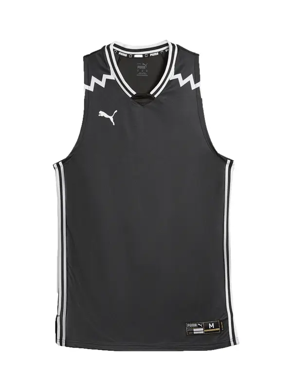 PUMA PUMA Športni top 'Team Game'  črna / bela