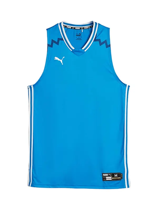 PUMA PUMA Športni top 'Team Game'  modra / črna / bela