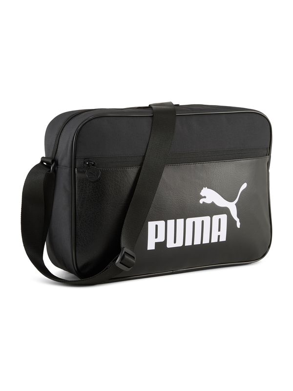 PUMA PUMA Torba za čez ramo 'CAMPUS'  črna / bela