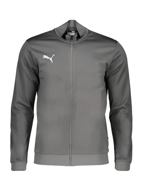 PUMA PUMA Zunanja jakna 'Team Goal'  temno siva / bela