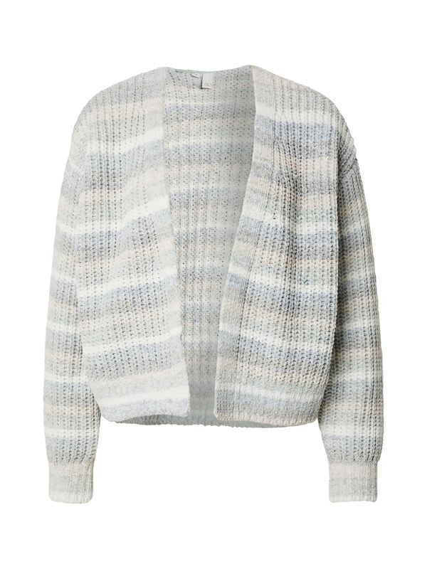 QS QS Pletena jopa  siva / petrol / svetlo zelena / bela