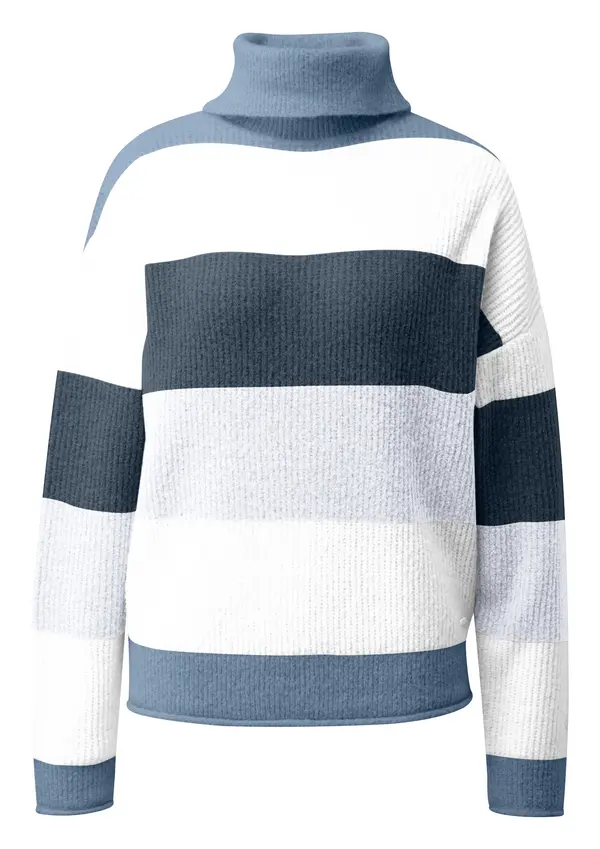 QS QS Pulover  modra / pastelno modra / temno modra / bela