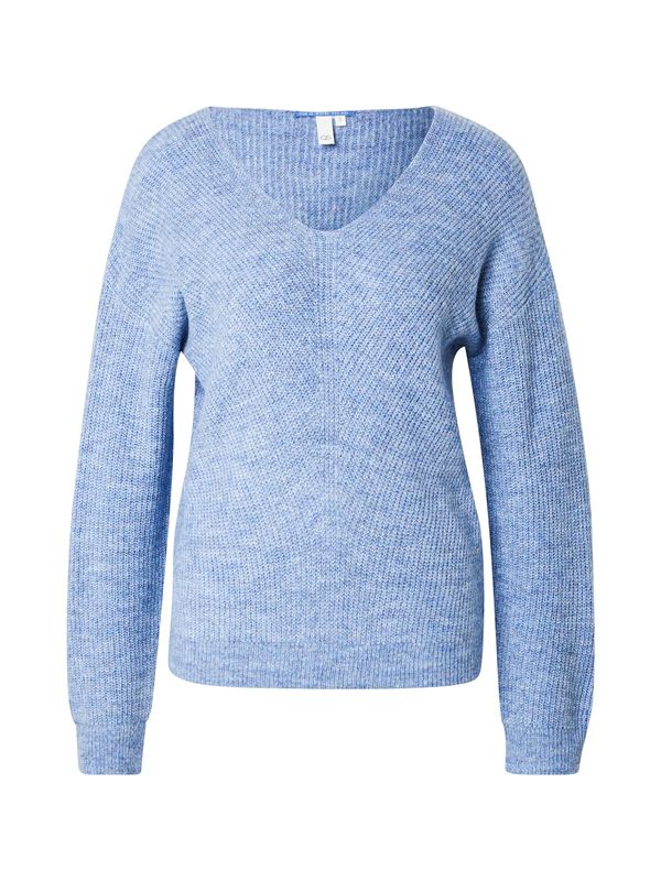 QS QS Pulover  nebeško modra