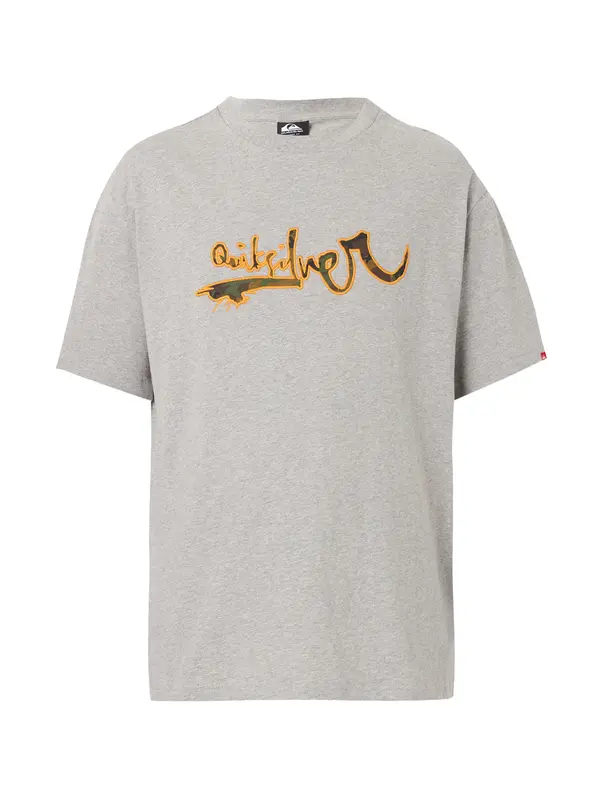 QUIKSILVER QUIKSILVER Funkcionalna majica 'VORTEX'  rjava / siva / zelena / oranžna