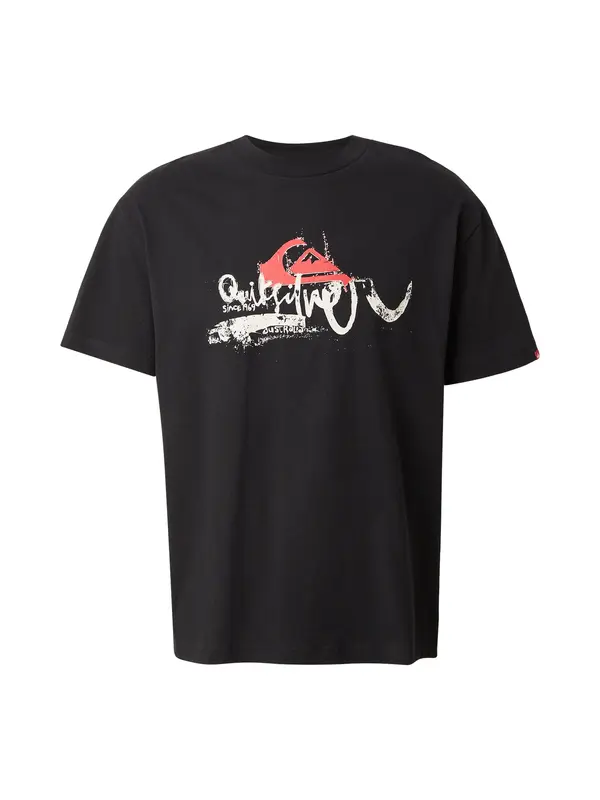 QUIKSILVER QUIKSILVER Funkcionalna majica 'YG DRIFTER'  svetlo rdeča / črna / bela