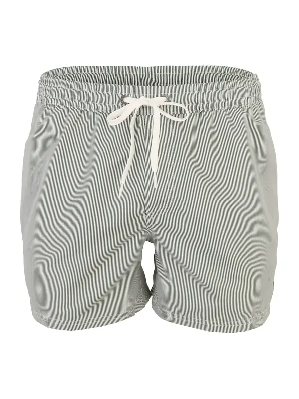 QUIKSILVER QUIKSILVER Kratke kopalne hlače 'DELUXE 1'  temno zelena / bela