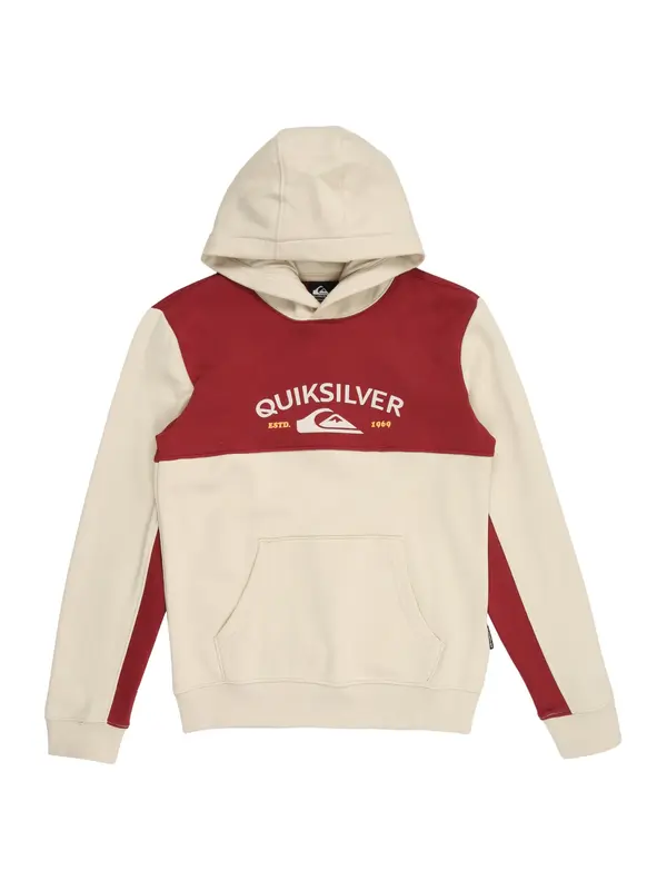 QUIKSILVER QUIKSILVER Majica 'KNOWLEDGE AREA'  kremna / oranžna / rdeča