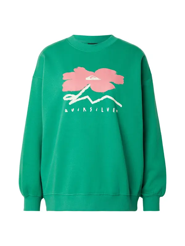 QUIKSILVER QUIKSILVER Majica  travnato zelena / roza / naravno bela