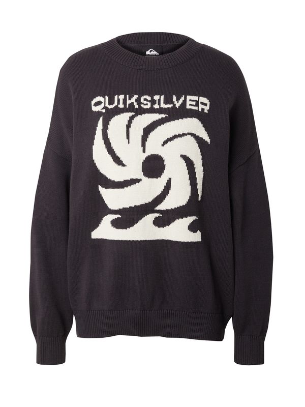 QUIKSILVER QUIKSILVER Pulover  temno siva / bela