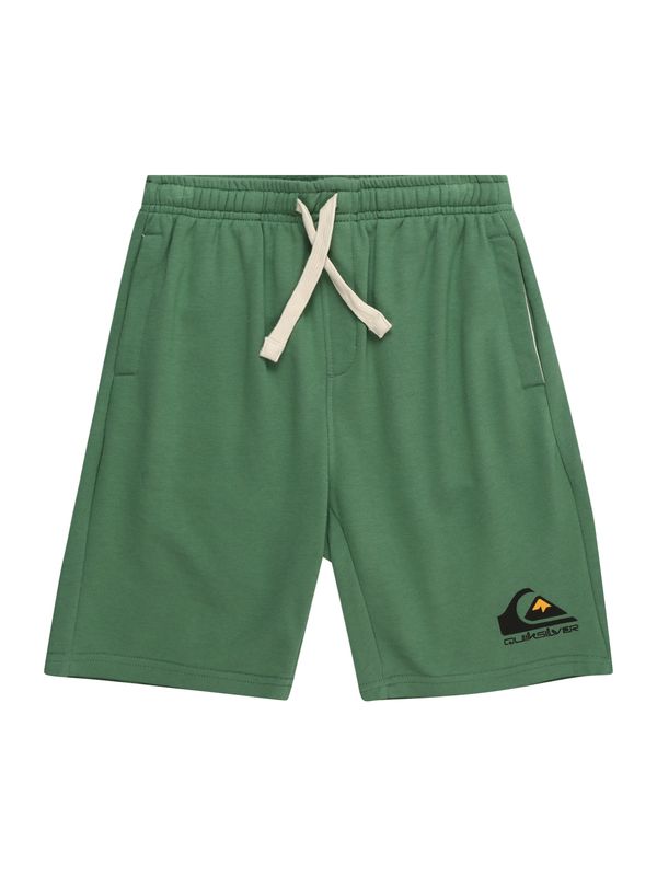 QUIKSILVER QUIKSILVER Športne hlače 'EASY DAY'  zelena / oranžna / črna