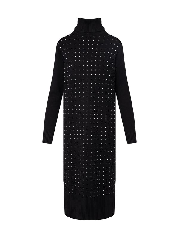 Quiosque Quiosque Pletena obleka  črna