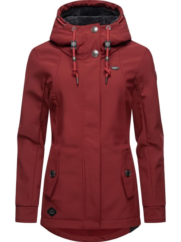Ragwear Ragwear Funkcionalna jakna 'Monadde'  češnjevo rdeča / črna / bela