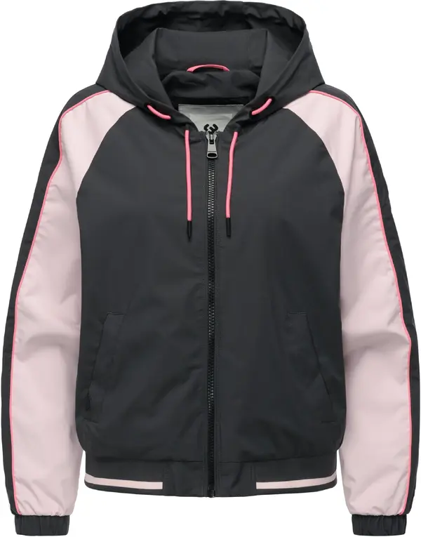 Ragwear Ragwear Funkcionalna jakna 'Nicandra'  temno siva / svetlo roza