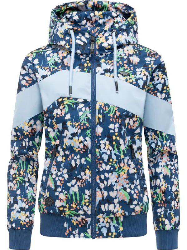 Ragwear Ragwear Funkcionalna jakna 'Nuggie'  svetlo modra / temno modra / žad / oranžna