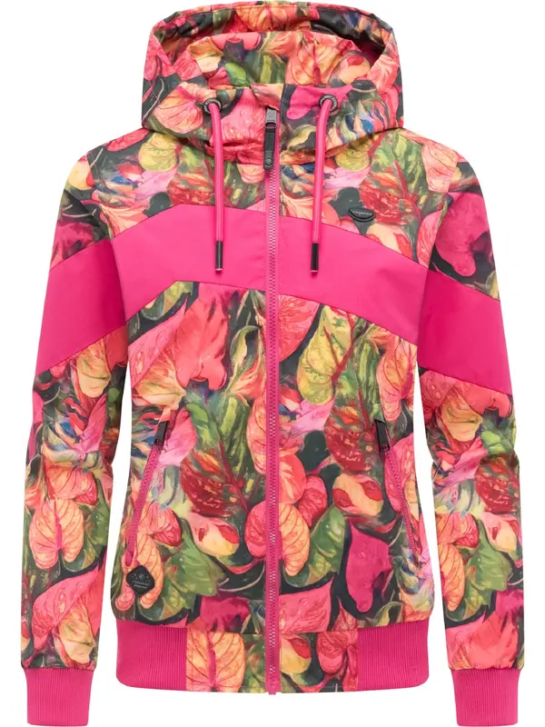 Ragwear Ragwear Funkcionalna jakna 'Nuggie'  zelena / roza / staro roza / rdeča