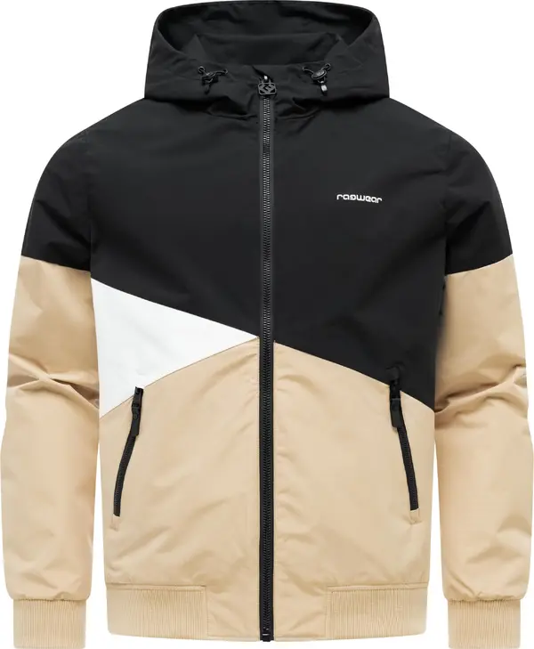 Ragwear Ragwear Funkcionalna jakna 'Renad'  kamen / črna / bela