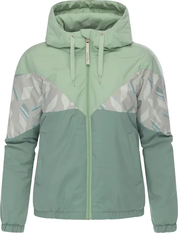 Ragwear Ragwear Funkcionalna jakna 'Rochele'  svetlo modra / kamen / zelena / jabolko
