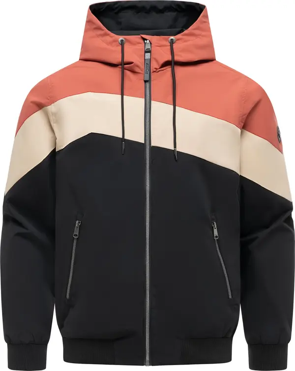 Ragwear Ragwear Funkcionalna jakna 'Stewie Block Youmodo'  kapučino / korala / črna