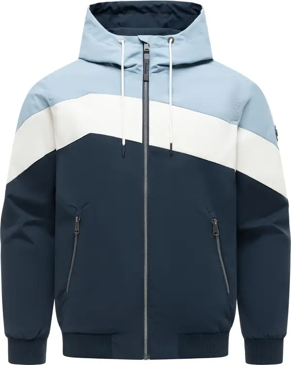 Ragwear Ragwear Funkcionalna jakna 'Stewie Block Youmodo'  mornarska / svetlo modra / bela