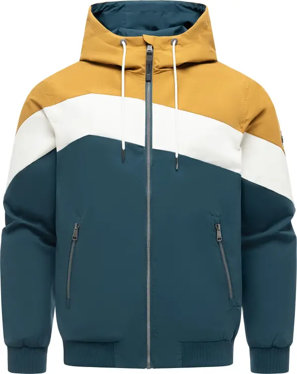 Ragwear Ragwear Funkcionalna jakna 'Stewie Block Youmodo'  rjava / petrol / bela