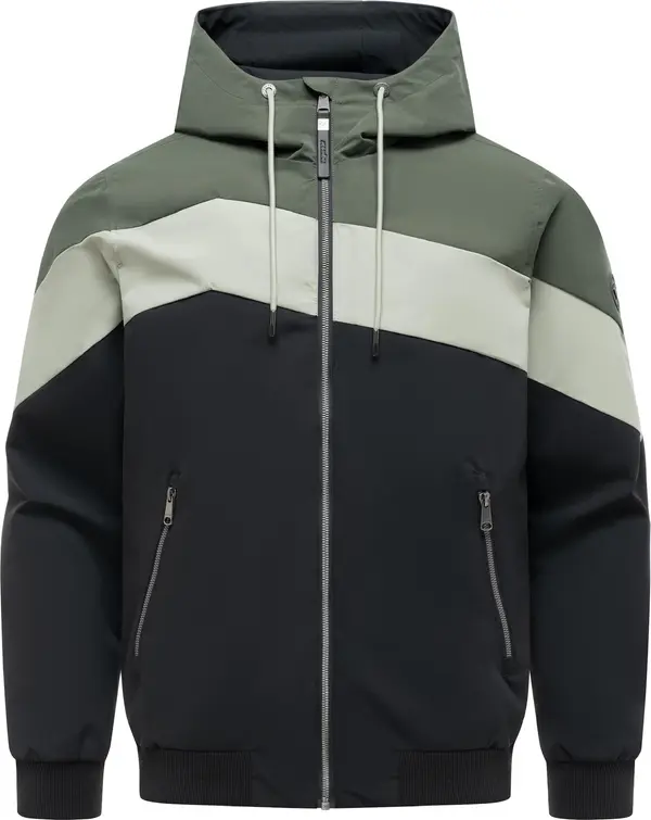 Ragwear Ragwear Funkcionalna jakna 'Stewie Block Youmodo'  svetlo siva / oliva / črna