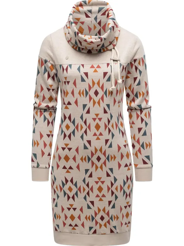 Ragwear Ragwear Obleka 'Chlloe Aztec'  ecru / petrol / oranžna / bordo
