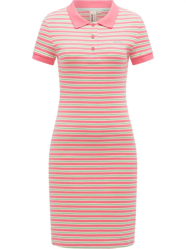 Ragwear Ragwear Obleka 'Colaro'  zelena / roza / bela