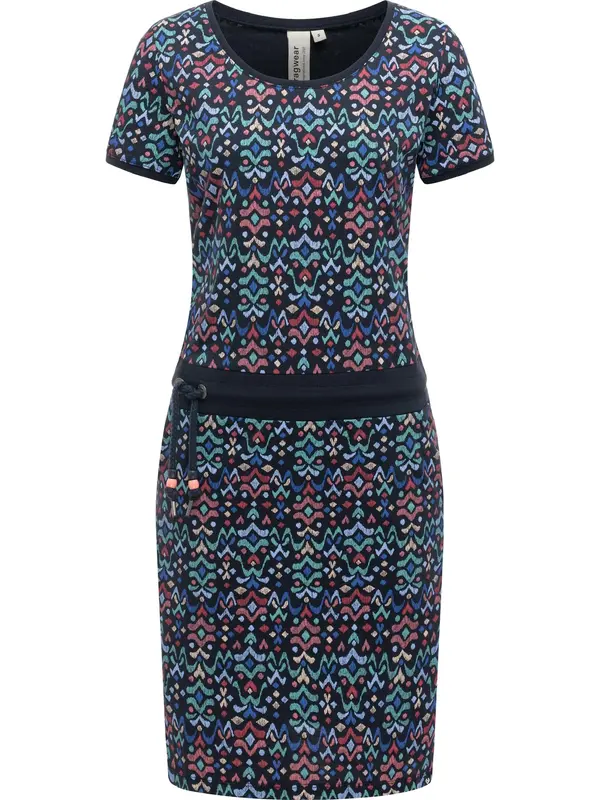 Ragwear Ragwear Obleka 'Youmodo'  mornarska / svetlo modra / pastelno zelena / rdeča