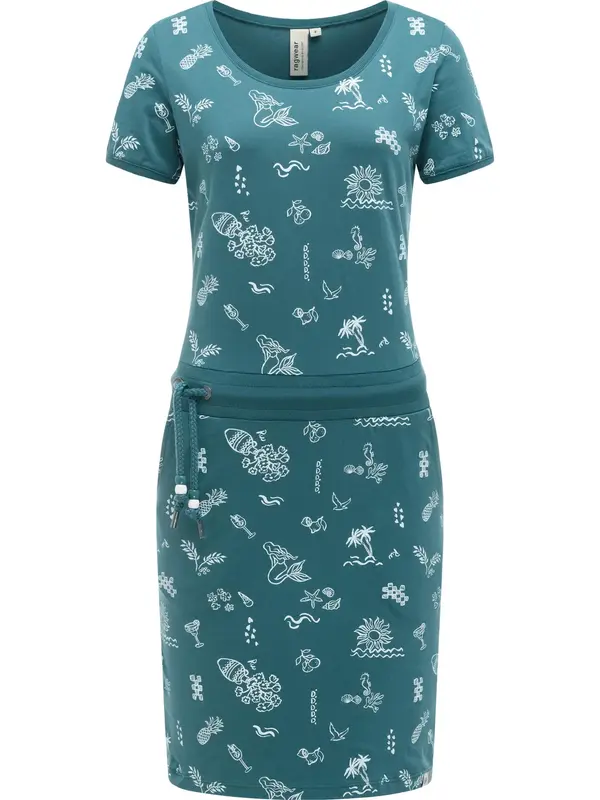 Ragwear Ragwear Poletna obleka 'Baomi Summer'  cijansko modra / pastelno zelena