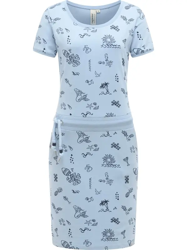 Ragwear Ragwear Poletna obleka 'Baomi Summer'  svetlo modra / črna