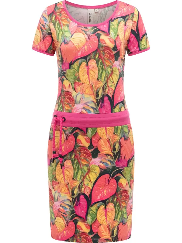Ragwear Ragwear Poletna obleka 'Baomi Tropic Youmodo'  rumena / oranžna / roza / črna