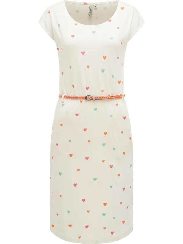 Ragwear Ragwear Poletna obleka 'Lilithe Youmodo'  slonovina / svetlo zelena / temno oranžna / roza