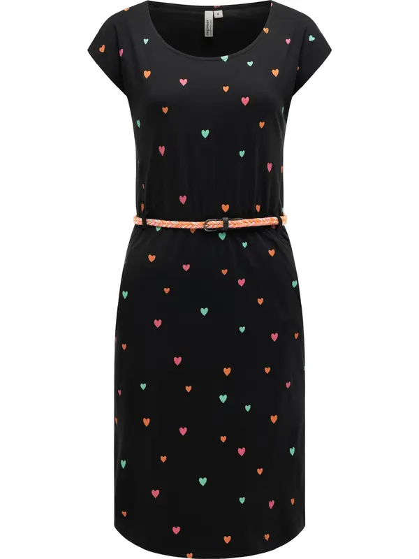 Ragwear Ragwear Poletna obleka 'Youmodo'  pastelno zelena / roza / rdeča / črna