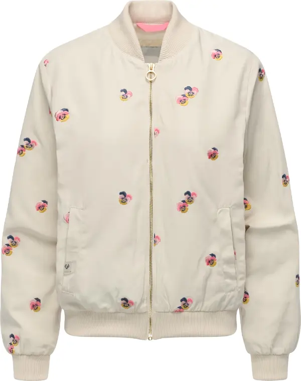 Ragwear Ragwear Prehodna jakna 'Lunara'  ecru / mornarska / roza