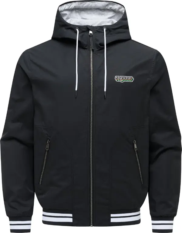 Ragwear Ragwear Prehodna jakna 'Stewan'  črna / bela