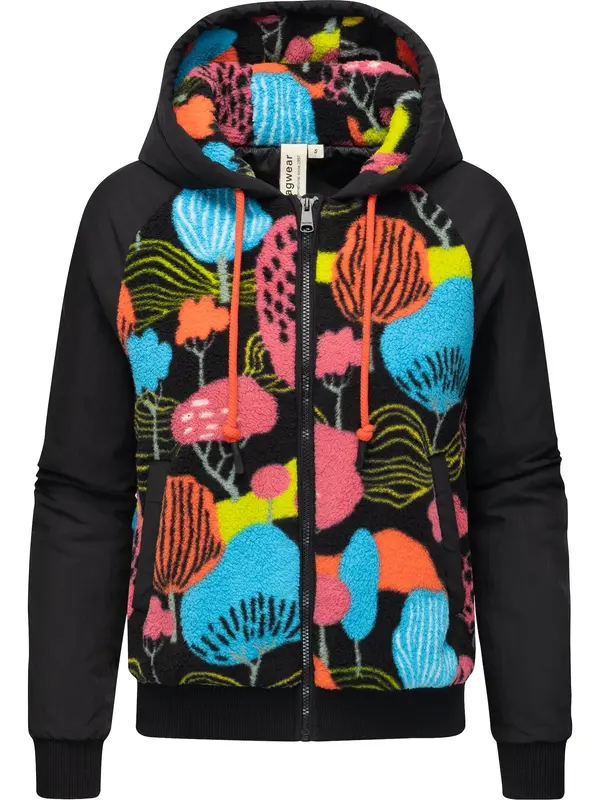 Ragwear Ragwear Prehodna jakna 'Youmodo '  modra / oranžna / roza / črna