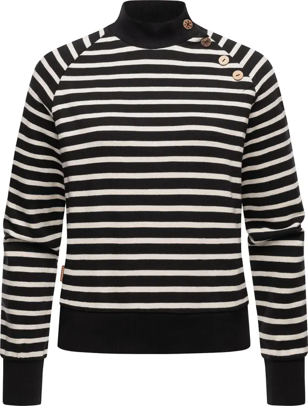 Ragwear Ragwear Pulover 'Majjorka'  črna / bela