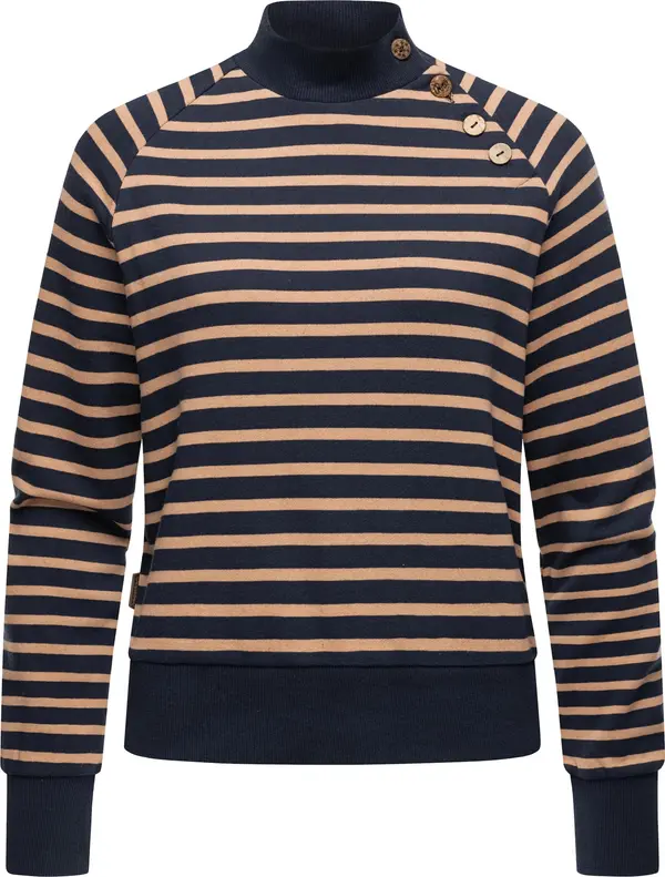 Ragwear Ragwear Pulover 'Majjorka'  pesek / temno modra