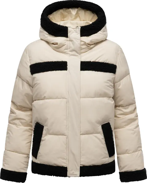 Ragwear Ragwear Zimska jakna 'Editah Youmodo'  ecru / črna