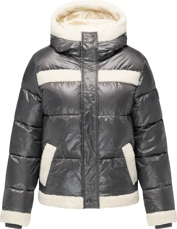 Ragwear Ragwear Zimska jakna 'Editah Youmodo'  greige / temno siva