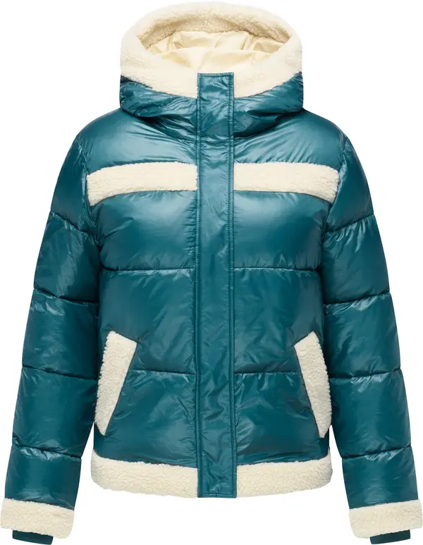 Ragwear Ragwear Zimska jakna 'Editah Youmodo'  petrol / volneno bela