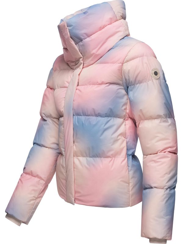 Ragwear Ragwear Zimska jakna 'Lunis'  progasto bež / svetlo modra / pastelno rdeča