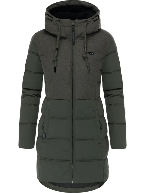 Ragwear Ragwear Zimski plašč 'Ashani'  temno zelena / črna