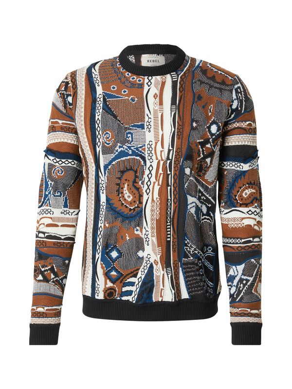 Redefined Rebel Redefined Rebel Pulover  temno modra / umbra / črna / bela